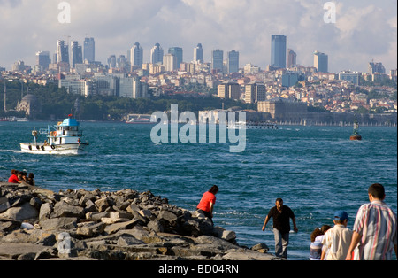 Aufstrebenden Skyline in Istanbul, Türkei Stockfoto