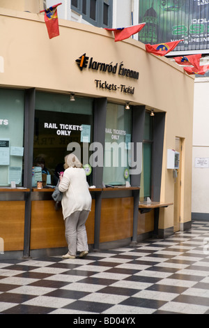 Limmerick Irland Hauptbahnhof Bahnhof Fenster Stockfoto