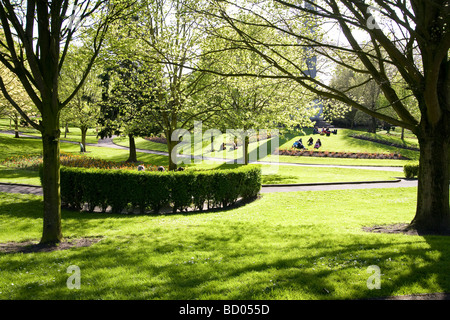 Volkspark, Pery Square, ist der wichtigsten Park in der Stadt Limerick, County Limerick Irland Stockfoto