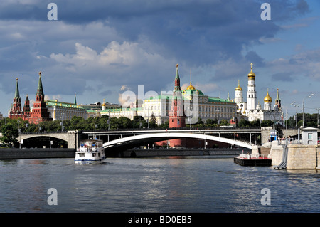 Moskauer Kreml-Ansicht von Moskwa Stockfoto