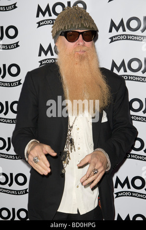 LONDON 11 Juni Pic zeigt Billy Gibbons Teilnahme an Mojo Ehrungen Liste The Brewery London, 11. Juni 2009 Stockfoto