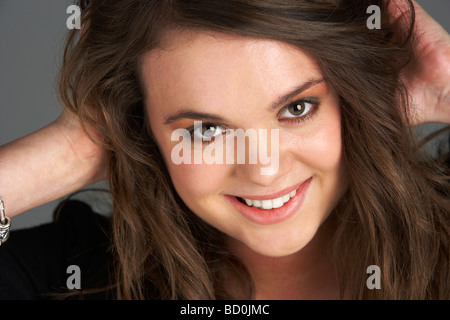 Porträt von Teenager-Mädchen Stockfoto