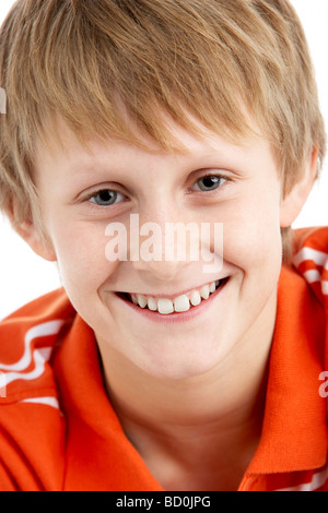 Portrait Of Smiling 12-jährigen Jungen Stockfoto