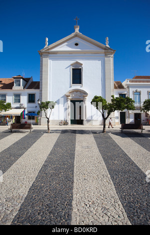 Hauptplatz, Praca Marques de Pombal, in Vila Real de Santo Antonio, Algarve, Portugal Stockfoto