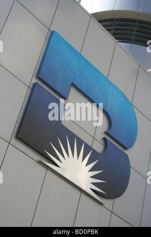 Boubyan Bank Logo Schild außen Bank Zentrale Stockfoto