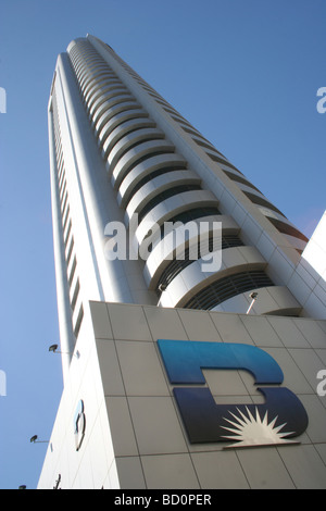 Hauptsitz der Boubyan Bank Logo Zeichen Kuwait Bank Stockfoto