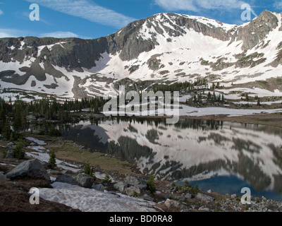 White River National Forest The Missouri Seengebiet der Heiligen Kreuz Wildnis Stockfoto