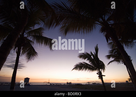 Sonnenuntergang auf der Insel Isla de Coche, Venezuela. Stockfoto