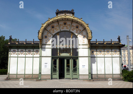 Karlsplatz Stadtbahn-Station seit 1899 jetzt Museum in Wien Stockfoto