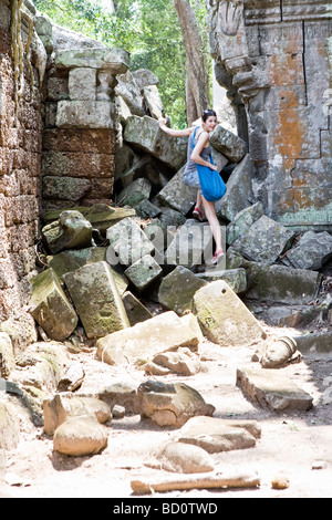 TA Promh-Tempel in Angkor, Kambodscha Stockfoto