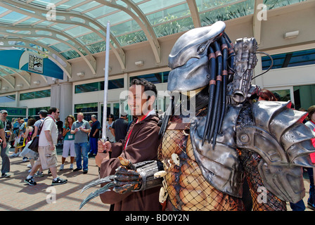 Comic-Con International 2009 in San Diego statt. Die jährliche Comics und Volkskunst Übereinkommen zieht 126.000. Stockfoto