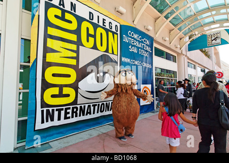 Comic-Con International 2009 in San Diego statt. Die jährliche Comics und Volkskunst Übereinkommen zieht 126.000. Stockfoto