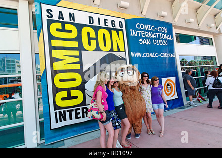 Comic-Con International 2009 in San Diego statt. Die jährliche Comics und Volkskunst Übereinkommen zieht 126.000. Stockfoto