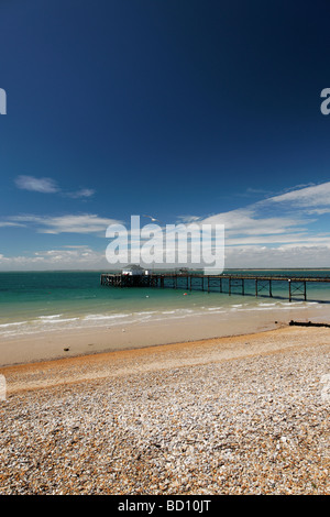 Ein Blick auf die Strände in der Totland Bay Area, Isle Of Wight Stockfoto