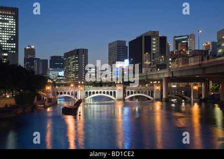 Nacht Blick auf Suishoubashi Stockfoto