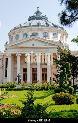 Bukarester Rumänisch Athenaeum Konzertsaal im neoklassizistischen Stil Stockfoto