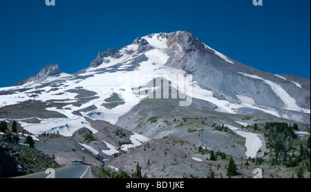 Mount Hood aus Timberline Road in der Nähe der Timberline Lodge-Oregon-USA Stockfoto