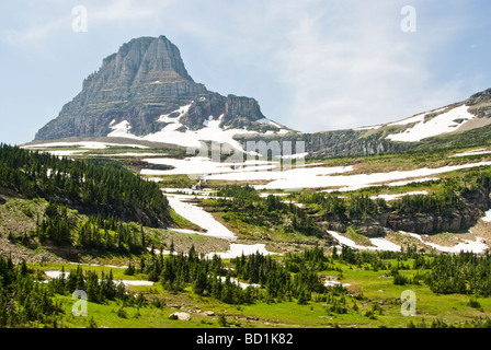 Clements Berg aus der Highline-Trail in Glacier Nationalpark Stockfoto