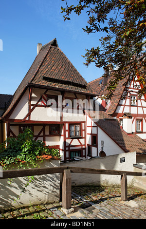 Ältesten Fachwerkhäuser der Stadt Nürnberg, gebaut im Jahre 1338, bin Oelberg, Altstadt, Stadt Nürnberg, Mittelfranken, Fran Stockfoto