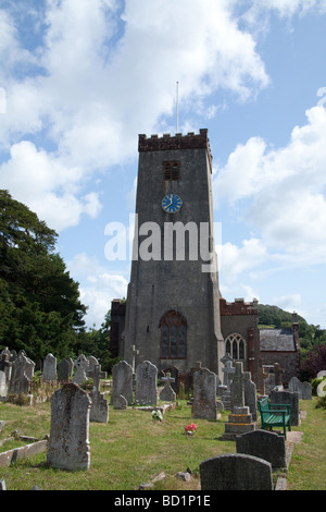 St Marys Kirche Stoke Gabriel Devon England Stockfoto