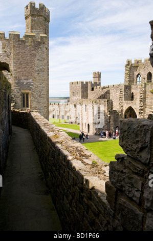 Caernarfon Castle, Nordwales Stockfoto