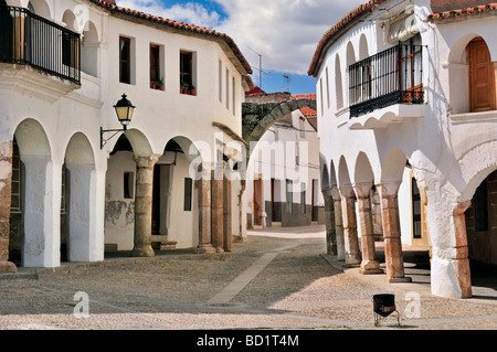 Spanien, Extremadura: Historische Häuser in Garrovillas Stockfoto