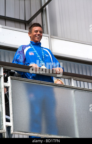 Tom Daley bürgerlichen Empfang und Parade. Plymouth, Devon. Im Südwesten. Fina World Champion Taucher. Olympische Taucher Stockfoto