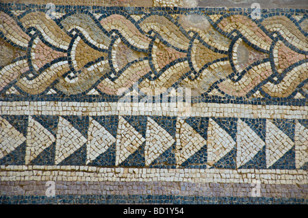 Römische Villa mit Mosaiken im Zentrum von Skala auf der griechischen Insel Kefalonia Griechenland GR Stockfoto