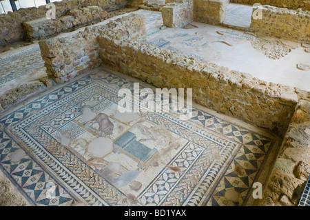 Römische Villa mit Mosaiken im Zentrum von Skala auf der griechischen Insel Kefalonia Griechenland GR Stockfoto