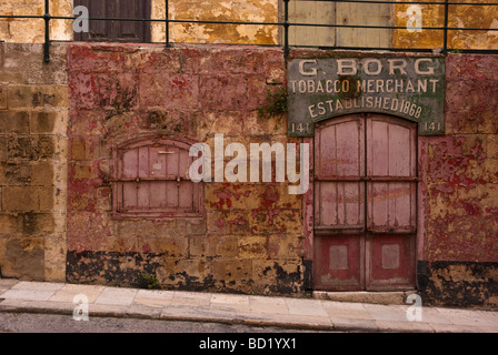 Tabak-Händler in Valletta, Malta Stockfoto