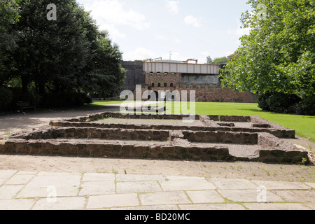 römische Ruinen in Castlefield Liverpool Straße Manchester uk Stockfoto