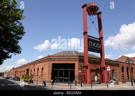 Außenseite des Mosi Museum der Wissenschaft und Industrie Liverpool Straße Castlefield Manchester uk Stockfoto