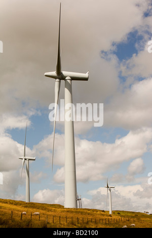 Windkraftanlagen im Windpark Lambrigg im Besitz von Npower in der Nähe von Sedburgh Cumbria UK Stockfoto