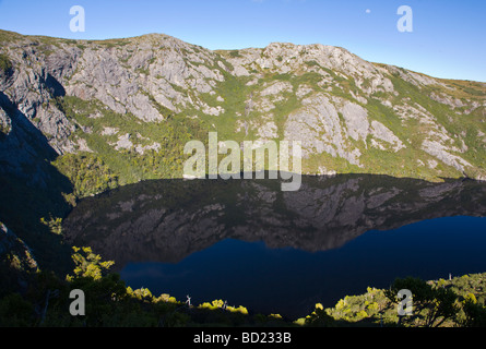 Crater Lake Cradle Mountain Nationalpark Tasmanien Australien Stockfoto