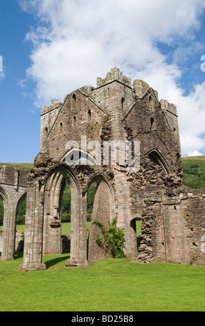 Llanthony Priory Vale of Ewyas Brecon Beacons National Park Monmouthshire Wales 2009 2000er Jahre Großbritannien HOMER SYKES Stockfoto