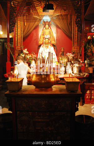 Man Mo Tempel, Sheung Wan, Hong Kong Stockfoto