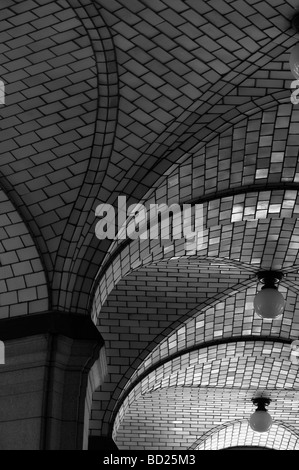 Das Dach des Chambers Street Bahnhof in lower Manhattan. Stockfoto