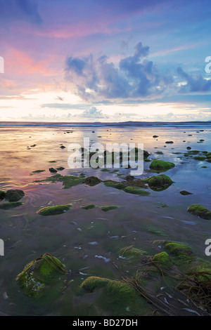 Sonnenuntergang am Strand Strandhill, Co.Sligo, Irland Stockfoto