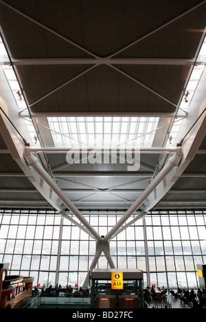 Terminal 5 Abfahrt Lounge, Heathrow, London UK. Stockfoto