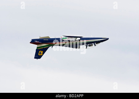 Ein Aermacchii MB339 der italienischen Luftwaffe Kunstflugstaffel der Frecce tricolori Stockfoto