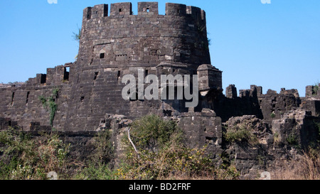 Daulatabad 14. Jahrhundert Fort nahe Aurangabad Maharashtra, Indien Stockfoto