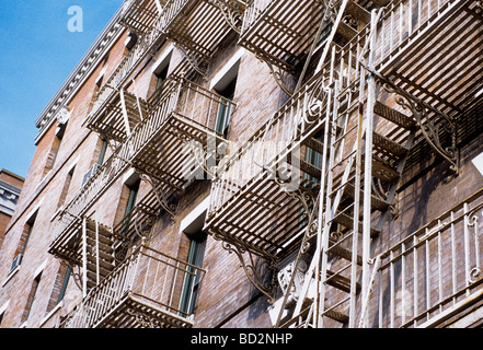 Tenement Upper East Side in Manhattan New York City Stockfoto