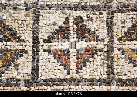 Mosaiken der römischen Villa von Pisoes in der Nähe von Beja Alentejo Portugal Stockfoto