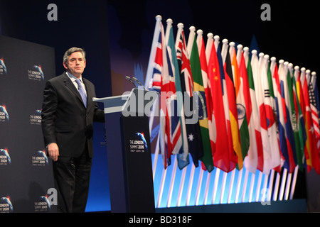 Britische Premierminister Gordon Brown Stockfoto