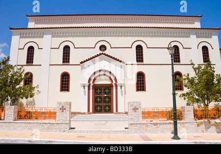 Griechische Kirche im Zentrum von Sami auf der mediterranen Insel Kefalonia Griechenland GR Stockfoto