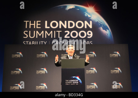 Britische Premierminister Gordon Brown Stockfoto