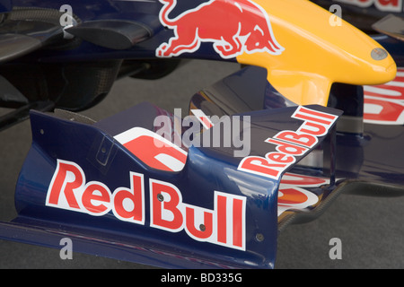 Red Bull Formel-1-Auto Kotflügel vorne 2009 Stockfoto