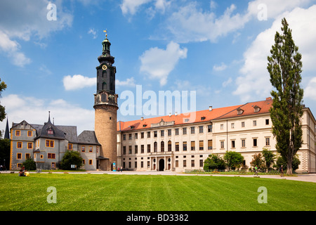 Weimarer Schloss Schloss, Deutschland, Europa - UNESCO Weltkulturerbe Stockfoto