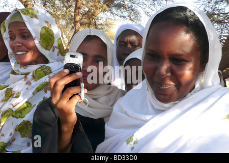 Nubia Sudan Meroe Frauen Stockfoto