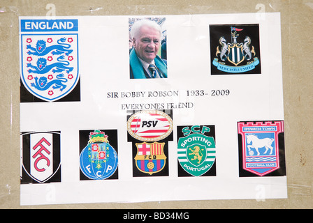 Sir Bobby Robson Tribut. Stockfoto